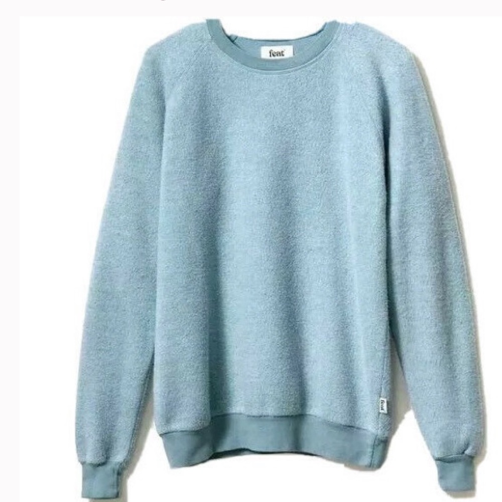 FEAT blanket blend denim colored crewneck